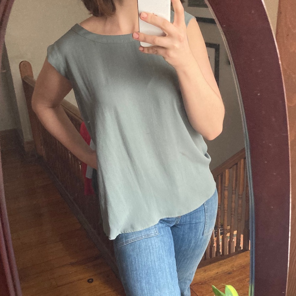 Light blue blouse